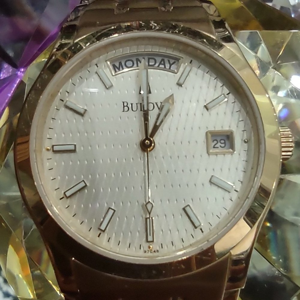 Bulova Surveyor Gold-Tone Men's Watch #c960523 - Picture 1 of 6